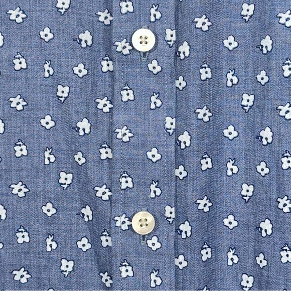 šUNTUCKit Menās Slim Fit Button Down Shortsleeved Shirt - Size Large SLIM FIT - Picture 5 of 14
